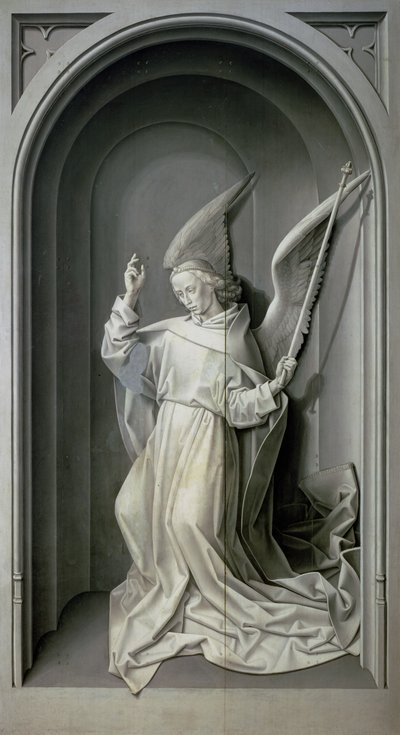 The Angel of the Annunciation, from the Portinari Triptych by Hugo van der Goes